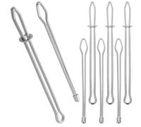 Hohopeti Enfileur de Cordon 8 Pièces en Plastique Résistant, Outil Couture Polyvalent pour Élastiques, Ficelles et Cordons, Accessoire Pratique pour Loisirs Créatifs et Vêtements