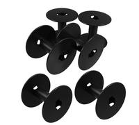 Hohopeti Enrouleur de Rallonge Électrique Plastique Noir 6 Pièces, Petite Bobine de Fil pour Gestion Câble, Porte-bobine Compact pour Usage Domestique et Atelier, Organiseur Câble Solide