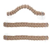 Hohopeti Ensemble de 3 Cordes Tressées pour Reptiles et Bernard-L'Hermite Échelle d'escalade Résistante et Décorative pour Terrarium Suspendue pour Lézards Geckos et Petits Animaux