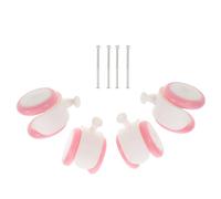 Hohopeti Ensemble de 4 Roues Universelles en Plastique et Caoutchouc pour Poussette Garçon et Filles, Capacité de Charge Élevée et Installation Facile pour Tout-petits