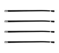 Hohopeti Ensemble de 4 Tuyaux Flexibles pour Extincteur 4Kg Conduite en Caoutchouc Robuste Tuyau de Refoulement Haute Pression Accessoire de Sécurité Incendie Remplacement Tuyau