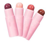 Hohopeti Ensemble de 4pcs Rouge à Lèvres Mat Longue Tenue pour Femmes, Hydratant Cire et Colorant, Look Élégant Quotidien Couleur Aléatoire