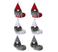 Hohopeti Ensemble de 6 Housses Décoratives pour Bouteilles de Vin Lutins de Noël sans Visage Tissu Léger et Souple Accessoires Festifs pour Décoration de Verres et Tables Lors des Fêtes