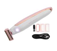 Hohopeti Épilateur Corporel Électrique Rechargeable Compact Léger Pour Femmes Usage Domestique Et Voyage Élimination Poils Visage Jambes Bras