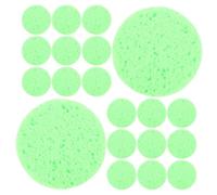 Hohopeti Éponges à Rétention D'humidité pour Bernard-l'hermite, Accessoires Aquarium Terrarium, Éponge Naturelle Ronde Verte 60 Mm X 8 Mm, Lot de 30 Pièces, Maintien Humidité