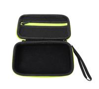 Hohopeti Étui de Rangement pour Rasoir Portable Fermeture Éclair Fluorescente Léger et Résistant Sacoche de Voyage Pratique pour Rasoirs Hommes Électriques 1 Pièce
