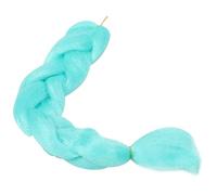 Hohopeti Extension de Cheveux Tressés Lumineux Queue de Cheval Longue pour Femmes Tresse Lumineuse Nocturne Décorative Accessoire Capillaire Synthétique Résistant Chaleur Couleur Matcha