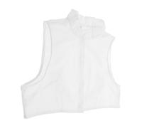 Hohopeti Faux Col Amovible Femme en Coton Blanc Col de Chemisier Volanté Style Lotus Accessoire Mode Polyvalent Taille M pour Rehausser Tenues Féminines