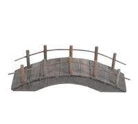 Hohopeti Figurine de Pont en Bois Miniature en Arc 15 CM Accessoire Décoratif pour Mini-Jardin et Maison de Poupée Modèle de Pont pour Micro-Paysage et Décor de Jardin Zen