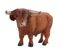 Hohopeti Figurine Vache des Highlands Simulation Statique Éducatif Garçon Fille Décoration Animal de Ferme