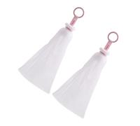 Hohopeti Filet à Savonnette en Pp Blanc Moussant pour Visage 2pcs et Créer Mousse Abondante Accessoire Bain Pratique Pouvant être Suspendu, pour Nettoyer Peau Grasse
