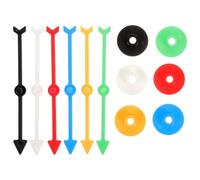 Hohopeti Flèches De Jeu en Plastique pour Garçon Et Filles - Diamètre 100 Mm - Jeu De Société Rotatif DIY - Accessoires Colorés 6 Pièces pour Animation Familiale Et Pédagogique