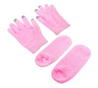 Hohopeti Gants Hydratants Fins et Chaussettes pour Mains et Secs Soin Réparateur Masque Gel Réutilisable pour Peau Très Sèche Confort Nuit