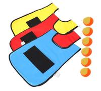 Hohopeti Gilet Jeu Collant avec Balles pour Garçon Fille Jeu Extérieur Interactif pour Développer Coordination Coopération et Habileté Au Lancer Adapté Maternelle et Activités