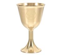 Hohopeti Gobelet Pentagramme en Cuivre Or pour Autel Design Vintage, Décor Élégant et Usage Polyvalent Adapté aux Rituels Astrologiques et Prières