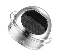 Hohopeti Grille D’aération En Acier Inoxydable 304, Ø100 Mm, Moustiquaire Intégrée, Accessoire Pour Hotte Aspirante, Ventilation Extérieure Résistante Aux Intempéries