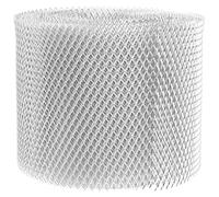 Hohopeti Grille de Protection de Gouttière en Alliage Aluminium 127 Mm X 6,1 M Moufles Inclus, Couvre-gouttières Résistant aux Intempéries pour Descente Pluviale, Écran Anti-feuilles