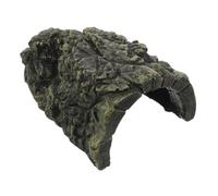 Hohopeti Grimper la décoration de Perche Habitat d'araignée décoration de réservoir d'araignée Cave de Grotte de lézard Habitat de Grenouille cachette de Reptiles résine Gris