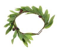 Hohopeti Guirlande de Feuilles D'olivier Artificielles Fleurie Bandeau à Fleurs pour Mariée et Fêtes Accessoire Photo Léger et Confortable