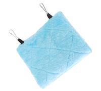 Hohopeti Hamac Suspendu pour Perroquet Petit Taille Bleu Nid Douillet Chaud et Isolant pour Calopsittes Conures Inséparables - Refuge D’Hiver Confortable et Facile à Installer en Cage