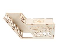 Hohopeti Hamster Hideout Wooden House with Ramp for Small Animals Exercise and Rest Hut for Dwarf Hamsters Gerbils Mice and Small Pets