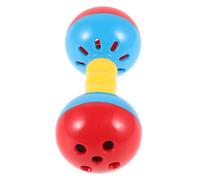 Hohopeti Hochet Double Cloche Léger pour Éveil Musical Garçon Fille Plastique Sûr pour Renforcement Poignet Crèche et Jeux Parent-garçon Fille Couleur Aléatoire Couleur Aléatoire