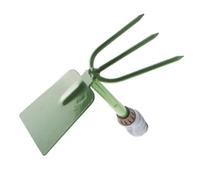 Hohopeti Houe de Jardin Multifonction à Double Face, Acier Inoxydable Épais, Manche Antidérapant, Outil de Jardinage Manuel pour Plantation et Désherbage, Usage Extérieur Polyvalent, Outil