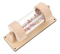 Hohopeti Instrument Sonore Musical 14x5x6,3 Cm en Plastique Sécurisé, Cognitif de Pluie pour Bébé, Sensoriel Éducatif DIY à Fixer sur Tableau D’activités, Développement Auditif