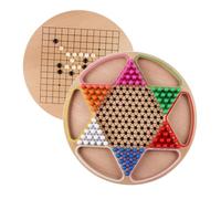 Hohopeti Jeu Bois Gobang et Dames Chinoises Éducatif pour Garçon Fille Améliorant la Logique Surface Lisse et Cadeau pour Apprentissage Ludique