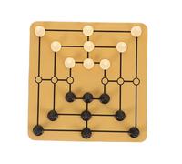 Hohopeti Jeu de Société Nine Mens Morris Portable Plateau Multifonction Matériau Tapis de Souris Jeu Traditionnel Familial Éducatif et et Facile à Transporter