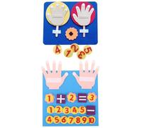 Hohopeti Jeu Éducatif en Feutre pour Garçon et Filles - Kit DIY D’Apprentissage des Nombres et Calculs Doigts Matériel Non Tissé Coloré Développement Cognitif et Motricité Fine Activité