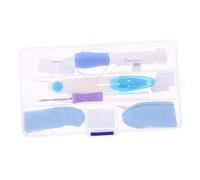 Hohopeti Kit de Broderie Punch Needle avec Outils Aiguilles à Poinçonner et Accessoires Coffret de Rangement Inclus Adapté Aux Débutants et Amateurs de Diydiy Couleur