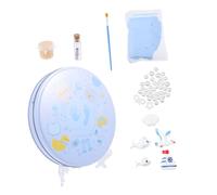 Hohopeti Kit de Moulage D'empreintes de Bébé pour -né Pâte à Modeler Non Toxique Bleu Clair Souvenir Main Pied Bébé Coffret Présent Naissance