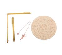 Hohopeti Kit de Radiesthésie Cuivre Extensible avec Baguettes Sourcier Pendule et Tapis de Divination pour Chasseurs de Fantômes et Exploration Spirituelle