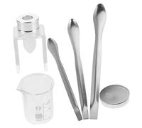 Hohopeti Kit de Réparation Diy Ensemble de Outils Silicones avec Bécher Gradué et Cuillères Pratique pour Réparer Vos Cosmétiques à Domicile ou Voyage