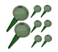 Hohopeti Kit de Semoir Jardinage 8 Pièces avec Distributeur de Graines 5 Réglages Ajustables pour Graines de Différentes Tailles, Outil de Plantation Polyvalent en Plastique Vert Foncé
