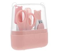 Hohopeti Kit De Soins Des Ongles Pour Garçon Fille Ensemble De Manucure Et Pédicure Rose Avec Ciseaux Coupe-ongles Pour Garçon Fille