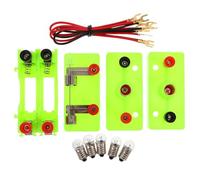 Hohopeti Kit Expérimentation Circuits Électriques Physique pour Garçon Fille Ensemble Laboratoire Stem Sécurisé pour Apprentissage Science et Construction Circuits Juniors et Lycéens