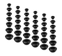 Hohopeti Kit Œillets Caoutchouc Noirs Étanches pour Câbles Protection Fils Électrique Assorties Joints Passe-fils Flexibles pour Installation Automobile et Châssis