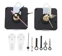 Hohopeti Kit Mécanisme Horloge à Piles Aiguilles en Métal, Mouvement Quartz Silencieux, Kit Complet de Réparation et Remplacement pour Horloge Murale Diy, Outil Bricolage Horlogerie