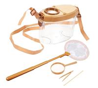 Hohopeti Kit Observation Insectes pour Garçon Fille avec Boîte Attrape-Insectes à Loupe Ensemble Éducatif Extérieur pour Exploration Nature et Science