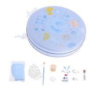 Hohopeti Kit Souvenir Marque Garçon Fille Plâtre Léger et Portable Moule Décoratif Main Pied Né Coffret Cadeau Naissance Souvenir Garçon Fille