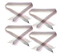 Hohopeti Lacets Ruban en Mousseline 8 Paires 120 CM Lacets Plats pour Chaussures Femme et Fille Baskets Sport Bottines Légères Blancs Roses Jaunes Noirs Adaptés Usage Quotidien et Sportif