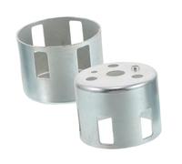 Hohopeti Lanceur à Rappel 2 Pièces pour Générateur et Mini-Motoculteur, Utilisation en Agriculture, Compatible Pompe à Eau, Argent, Réduction du Bruit et des Vibrations