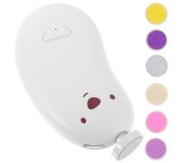Hohopeti Lime à Ongles Électrique pour Bébé avec 6 Têtes de Meulage Coupe-ongles Multifonction Blanc Lampe LED Intégrée Polissoir Ongle Bébé -né Usage Sécurisé
