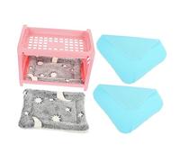 Hohopeti Lit pour Hamster et Chinchilla Maison Détachable Nid Douillet pour Petits Animaux Accessoire et Confortable pour Cage