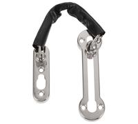 Hohopeti Loquet de Porte à Chaîne en Acier Inoxydable Brossé, Verrou de Sécurité Robuste pour Porte Intérieure, Targette Antivol Argentée, Installation Facile pour Maison et Bureau