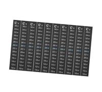 Hohopeti Lot de 10 Autocollants Thermomètres LCD D'Intérieur pour Le Contrôle De La Température Bandes Indicatrices De Température Thermosensibles Autocollant D'Affichage De La