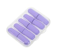 Hohopeti Lot de 10 Bouchons D’oreilles Réutilisables en Mousse à Mémoire de Forme Violet avec Étui de Rangement, du Bruit pour Dormir, Étudier, Travailler et Concerts, Protection