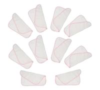 Hohopeti Lot de 10 Mouchoirs en Coton Pur Double Couche Serviettes pour -Né Taille Petite Rouges Super Absorbantes Séchage Rapide Visage et L’Allaitement